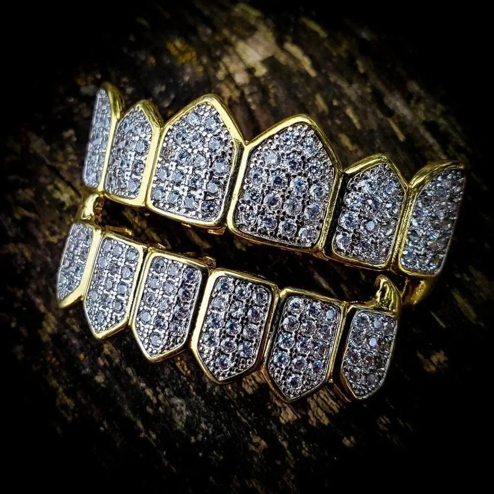 Lab Created Diamond fang Grillz